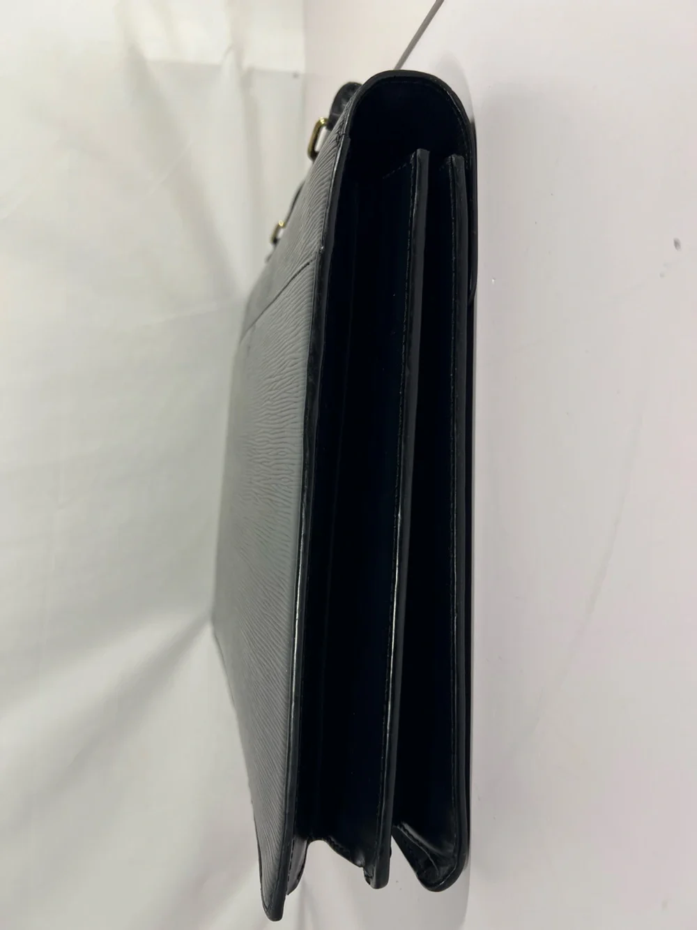 3093: Louis Vuitton Epi Serviette Ambassadeur Briefcase Black Leather